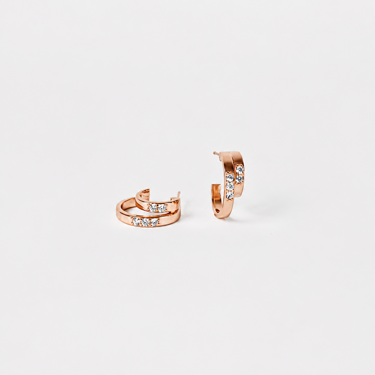 Laura Duo Hoop Earrings